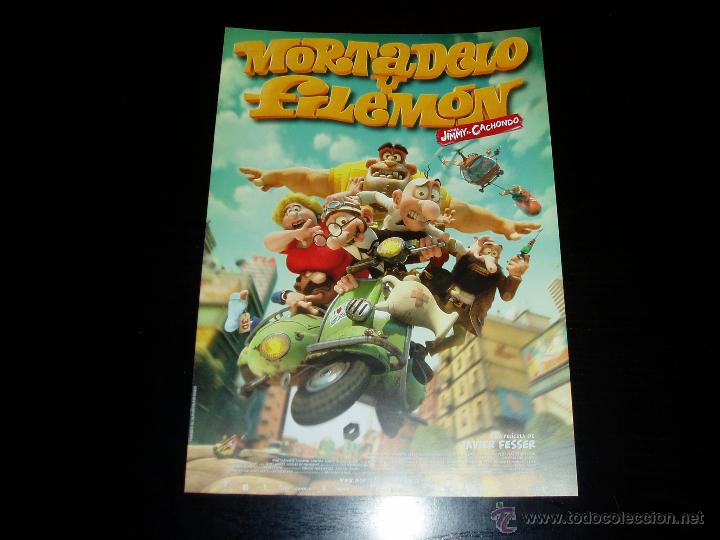 Cine: MORTADELO Y FILEMON.CONTRA JIMMY EL CACHONDO GUIA PUBLICITARIA SENCILLA. ORIGINAL.MAGNIFICO ESTADO..