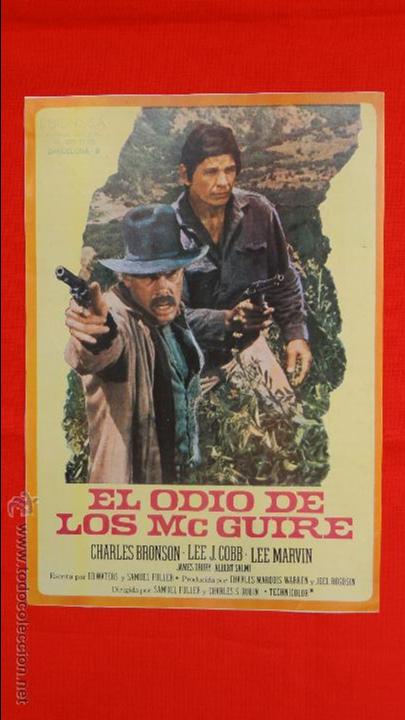 Cine: el odio de los mc guire, gu&iacute;a sencilla, excte. estado, charles bronson lee j. cobb lee marvin