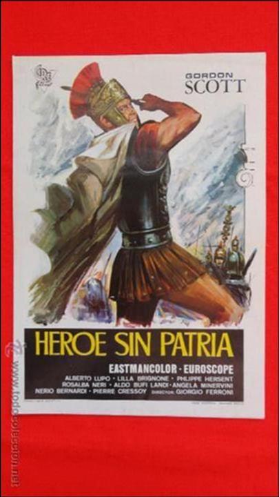Cine: heroe sin patria, gu&iacute;a doble excte. estado, grodon scott, 1970