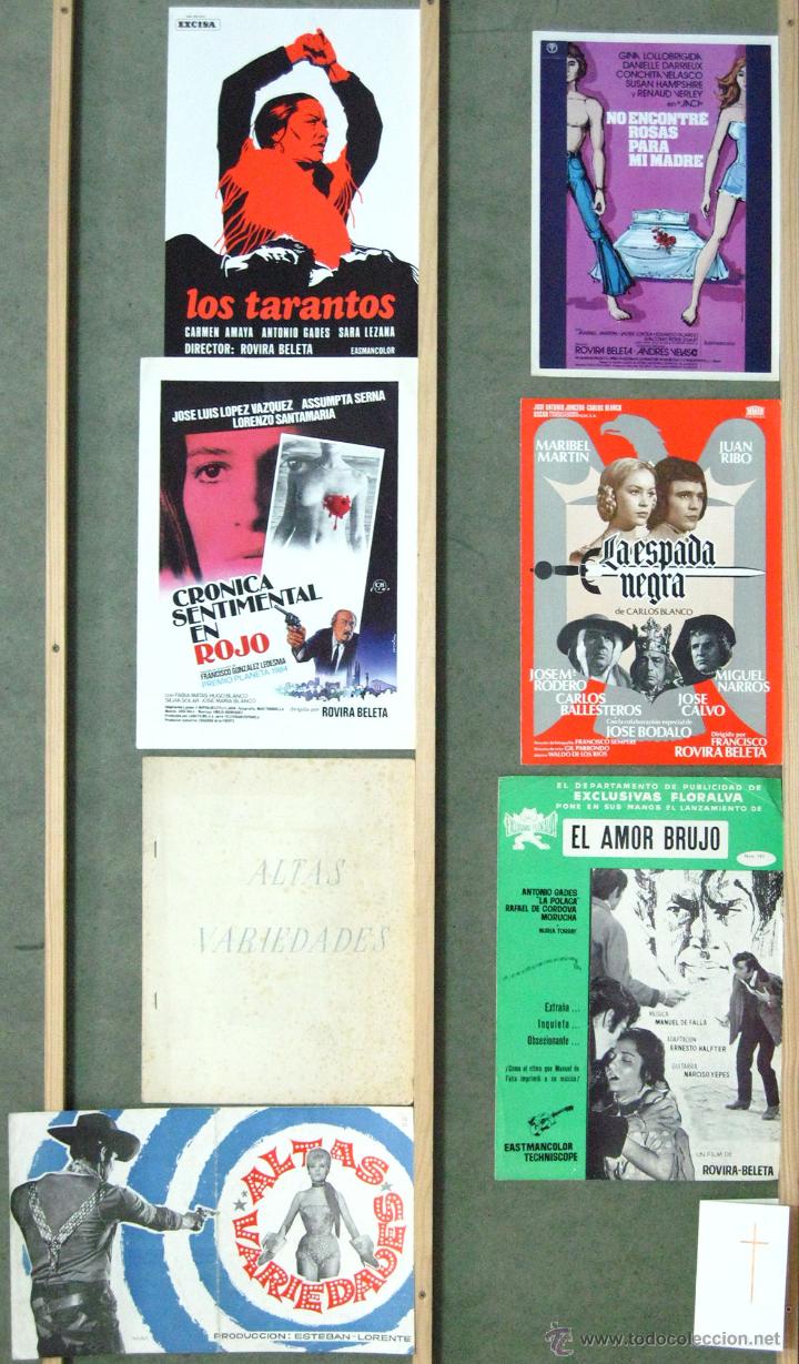 Cinema: G5599 ROVIRA BELETA COLECCION 7 GUIAS ORIGINALES ESPA&Ntilde;OLAS