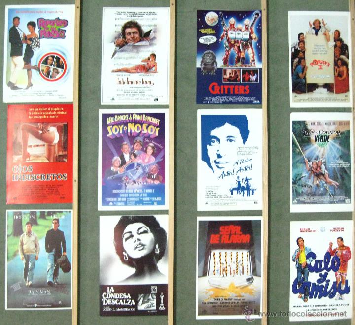 Kino: G5676 CINE EXTRANJERO A&Ntilde;OS 80'S COLECCION DE 47 GUIAS ORIGINALES ESPA&Ntilde;OLAS