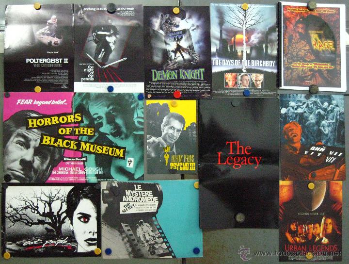 Kino: G5732 TERROR COLECCION DE 12 GUIAS ORIGINALES EXTRANJERAS