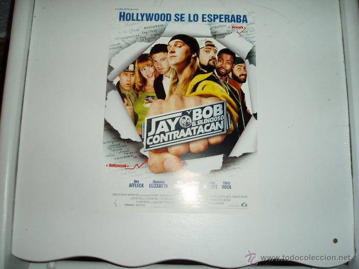 Cine: JAY Y BOB EL SILENCIOSO CONTRAATACAN. GUIA PUBLICITARIA SENCILLA. ORIGINAL DE LA PEL&Iacute;CULA. NUEVO.