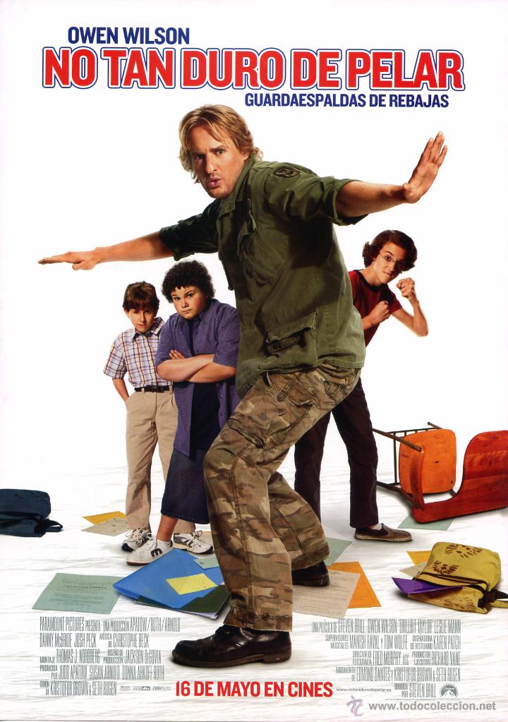 Cine: NO TAN DURO DE PELAR (GUIA ORIGINAL SIMPLE DE SU ESTRENO EN ESPA&Ntilde;A CON FOTOS) OWEN WILSON