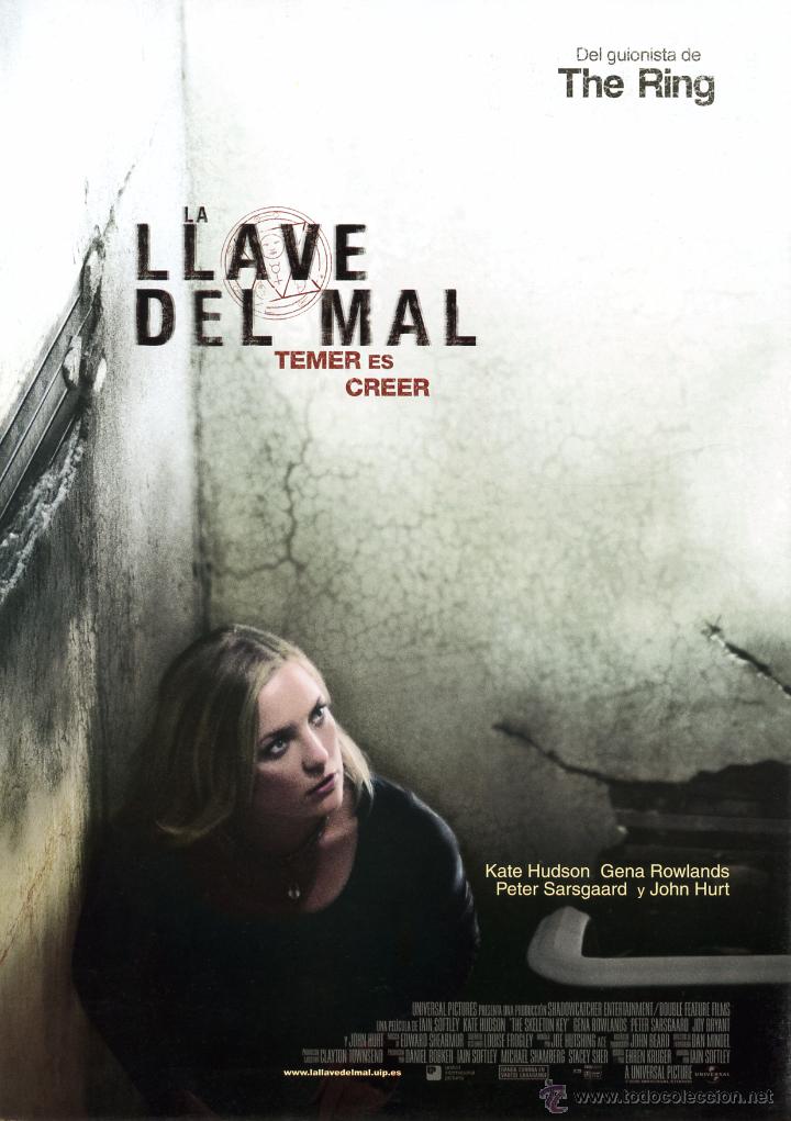 Cine: LA LLAVE DEL MAL (GUIA ORIGINAL 4 PAGINAS DE SU ESTRENO EN ESPA&Ntilde;A CON FOTOS) TERROR - KATE HUDSON