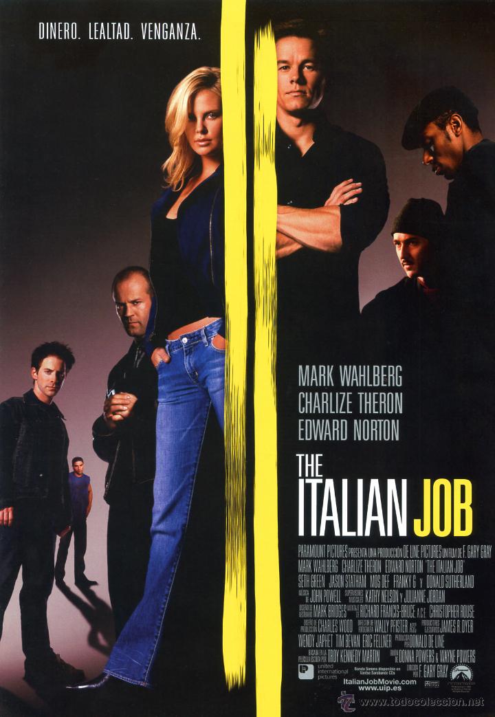 Cinema: THE ITALIAN JOB (GUIA ORIGINAL 4 PAGINAS DE SU ESTRENO EN ESPA&Ntilde;A CON FOTOS)