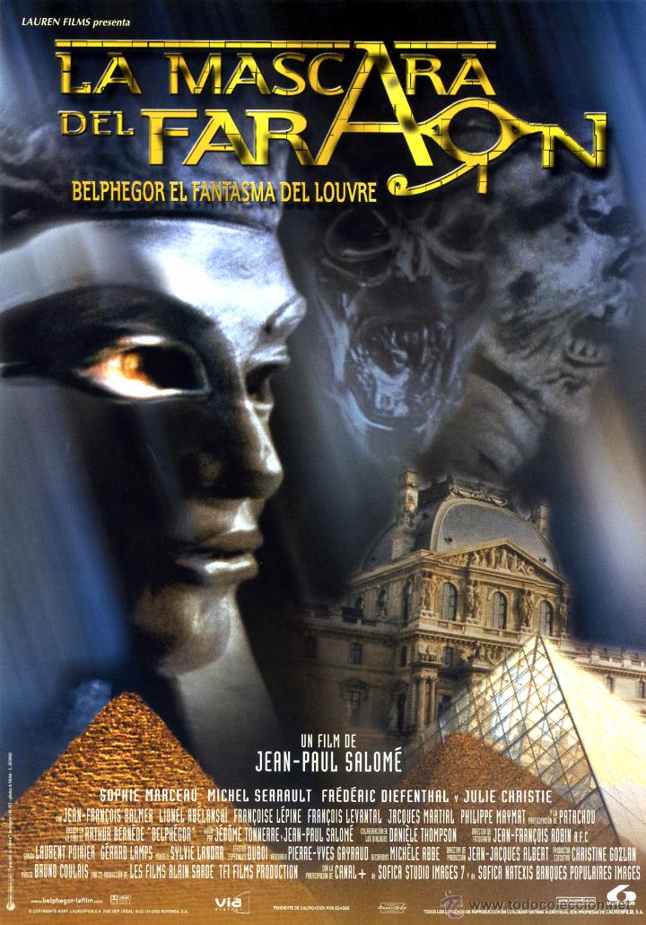 Cine: LA MASCARA DEL FARAON (GUIA ORIGINAL SIMPLE DE SU ESTRENO ESPA&Ntilde;A) TERROR