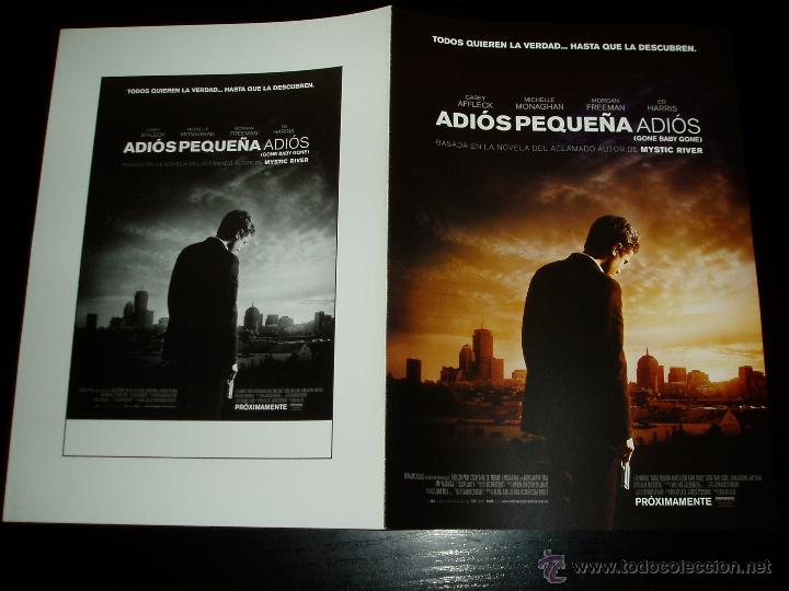 Cine: ADIOS PEQUE&Ntilde;A ADIOS. GUIA PUBLICITARIA DOBLE. ORIGINAL DE LA PEL&Iacute;CULA. NUEVO.