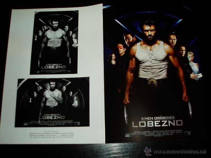 Cine: X-MEN ORIGENES LOBEZNO. GUIA PUBLICITARIA DOBLE. ORIGINAL DE LA PEL&Iacute;CULA. NUEVO.
