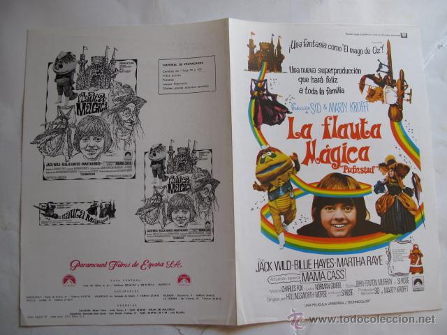 Cinema: AX154 LA FLAUTA MAGICA 10 GUIAS X 25&euro; 100 GUIAS X 130&euro; ENVIO INCLUIDO