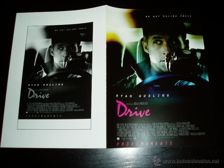 Cine: DRIVE. GUIA PUBLICITARIA DOBLE. ORIGINAL.MAGNIFICO ESTADO.NUEVO.