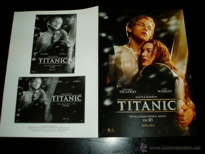 Cine: TITANIC. GUIA PUBLICITARIA DOBLE. ORIGINAL.MAGNIFICO ESTADO.