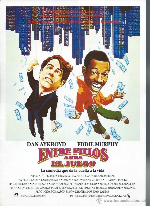 Cine: GU&Iacute;A PUBLICITARIA DE CINE ENTRE PILLOS ANDA EL JUEGO, ORIGINAL, 20 POR 30CM