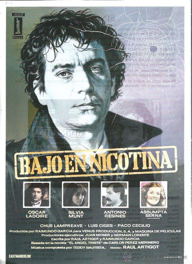 Kino: GU&Iacute;A DE CINE PUBLICITARIA BAJO EN NICOTINA, ORIGINAL, 20 POR 30CM