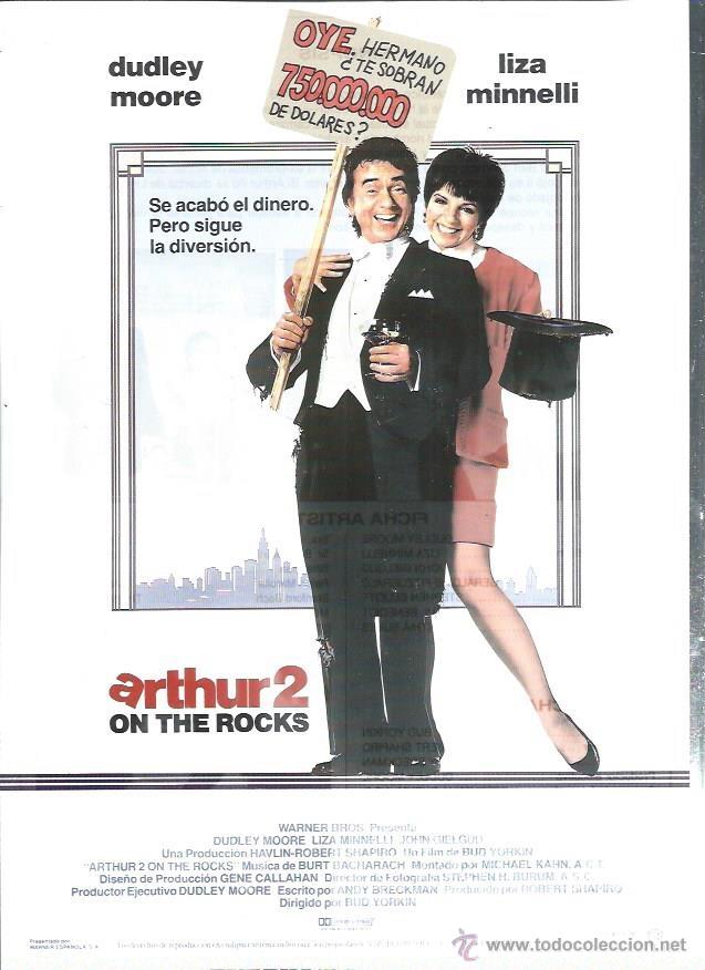Kino: GU&Iacute;A DE CINE PUBLICITARIA ARTHUR 2 ON THE ROCKS, ORIGINAL, 20 POR 30CM