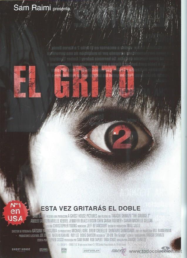 Cine: GU&Iacute;A PUBLICITARIA DE LA PEL&Iacute;CULA EL GRITO, SAM RAIMI, ORIGINAL, 20 POR 30CM