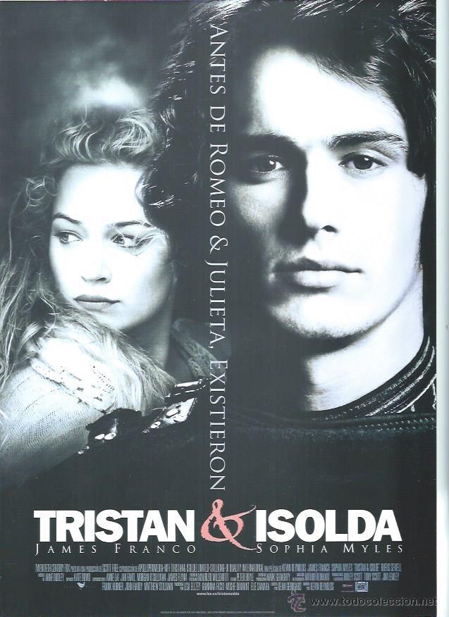 Cine: GU&Iacute;A PUBLICITARIA DE LA PEL&Iacute;CULA ANTES DE ROMEO Y JULIETA, TRISTAN Y ISOLDA, ORIGINAL, 20 POR 30CM