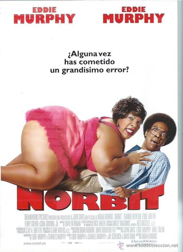 Cin&eacute;ma: GU&Iacute;A PUBLICITARIA DE LA PEL&Iacute;CULA NORBIT EDDIE MURPHY, ORIGINAL, 20 POR 30CM