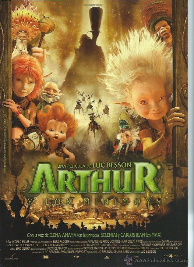 Cin&eacute;ma: GU&Iacute;A PUBLICITARIA DE LA PEL&Iacute;CULA ARTHUR LOS MINIMOYS, ORIGINAL, 20 POR 30CM