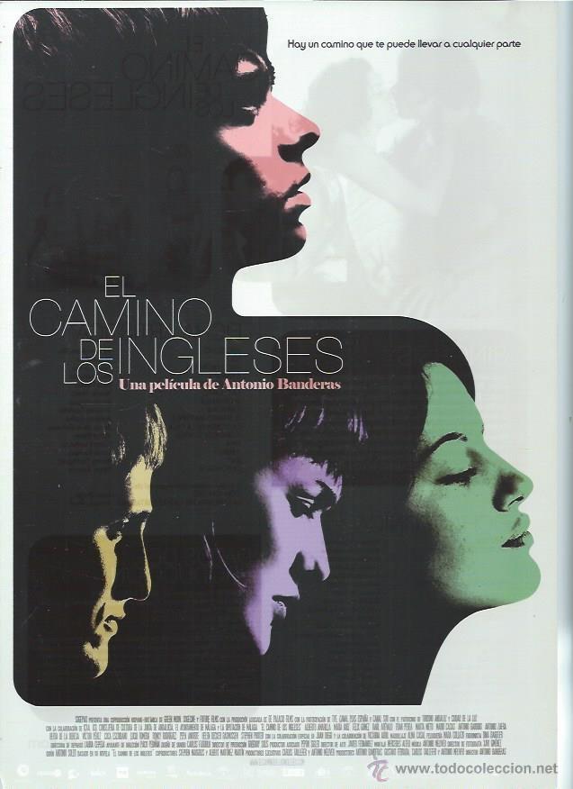 Kino: GU&Iacute;A PUBLICITARIA DE LA PEL&Iacute;CULA EL CAMINO DE LOS INGLESES, ORIGINAL, 20 POR 30CM