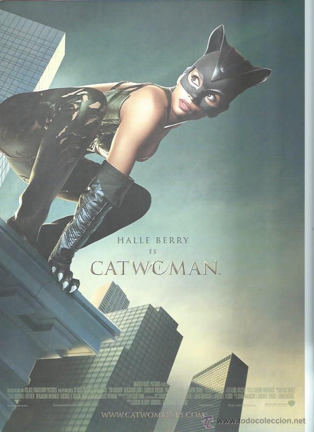Cinema: GU&Iacute;A PUBLICITARIA DE CINE CATWOMAN, ORIGINAL, 20 POR 30CM