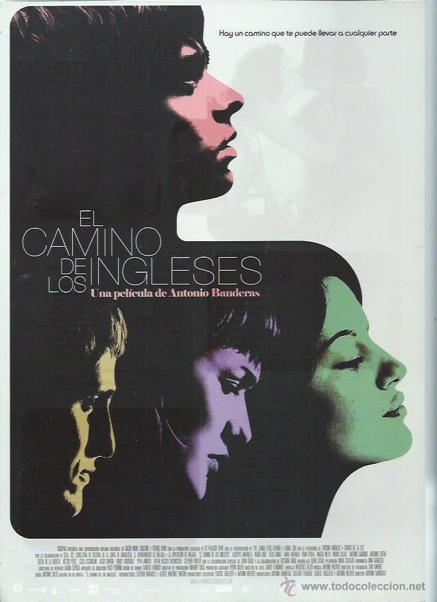 Kino: GU&Iacute;A PUBLICITARIA DE CINE EL CAMINO DE LOS INGLESES, ORIGINAL, 20 POR 30CM