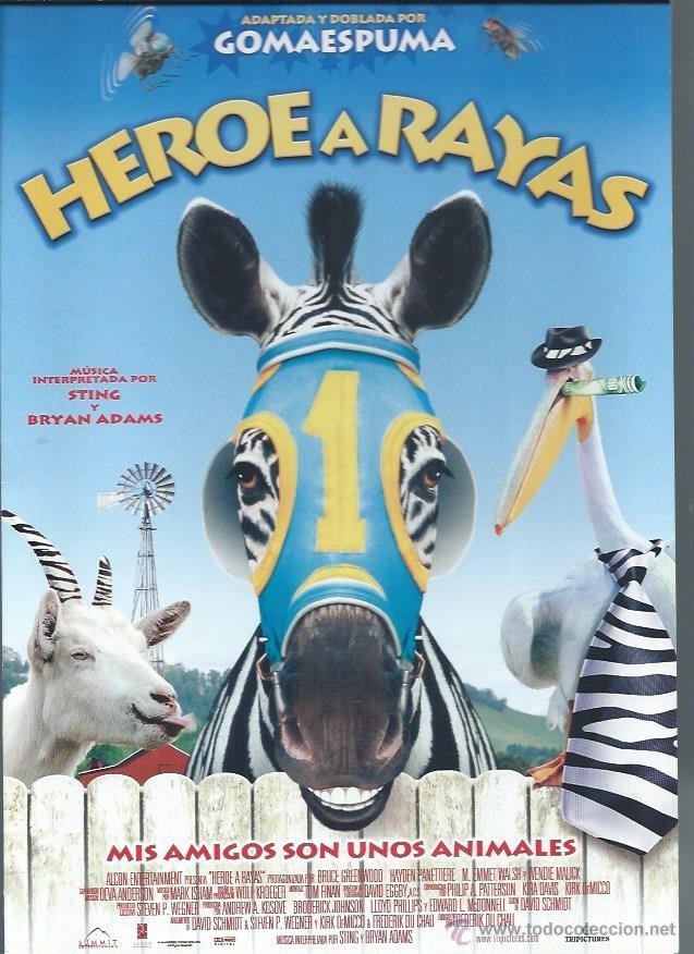 Cinema: GU&Iacute;A PUBLICITARIA DE LA PEL&Iacute;CULA H&Eacute;ROE A RAYAS, ORIGINAL, 20 POR 30CM