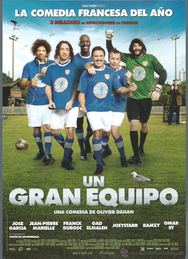 Kino: GU&Iacute;A PUBLICITARIA DE LA PEL&Iacute;CULA UN GRAN EQUIPO, ORIGINAL, 20 POR 30CM