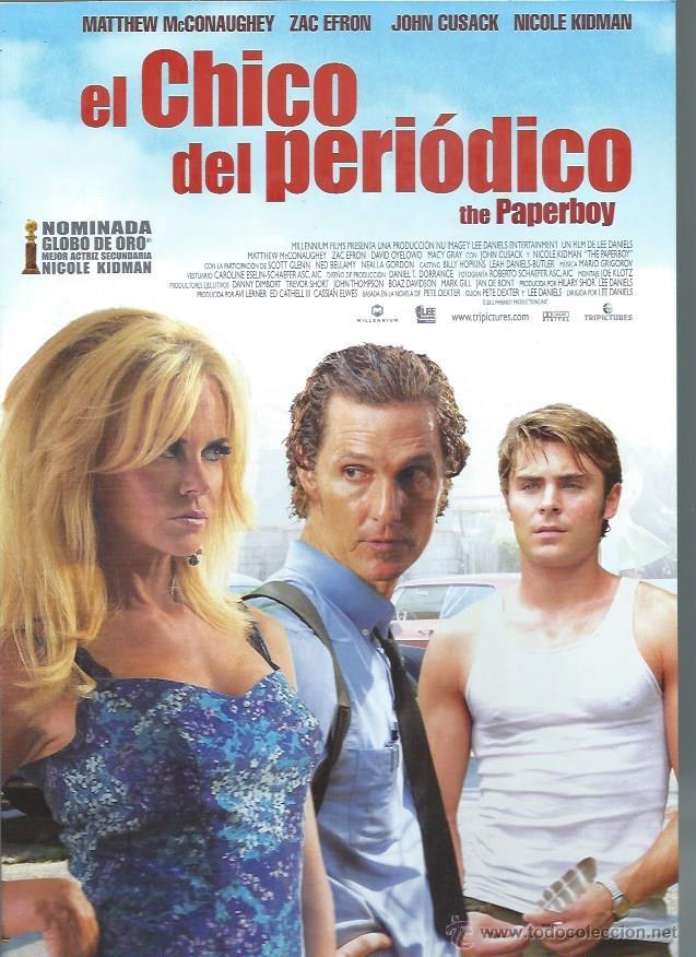 Kino: GU&Iacute;A PUBLICITARIA DE LA PEL&Iacute;CULA EL CHICO DEL PERI&Oacute;DICO, ORIGINAL, 20 POR 30CM