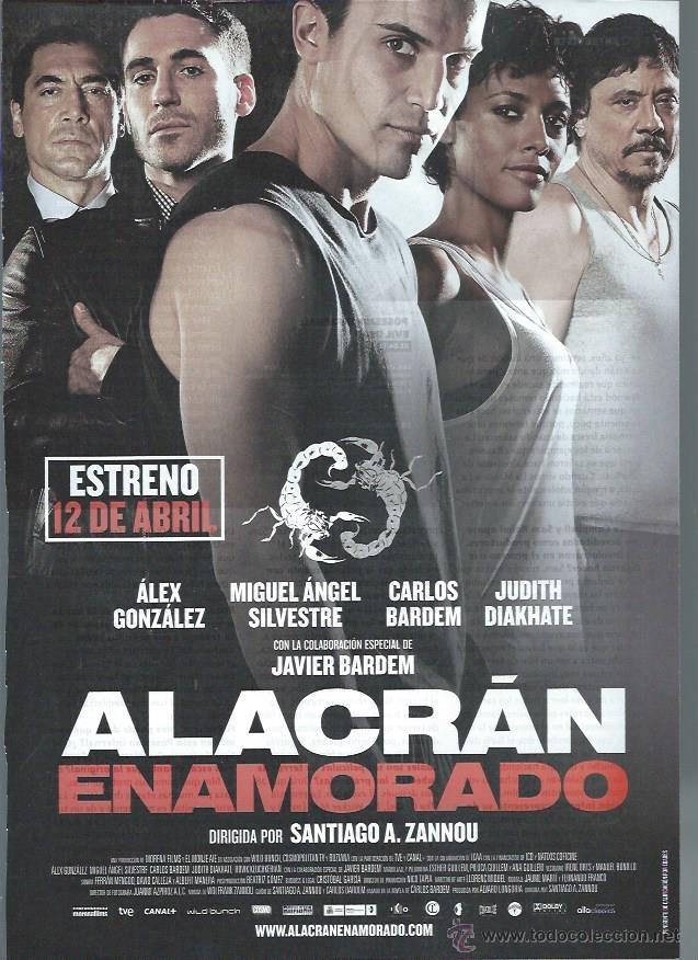 Kino: GU&Iacute;A PUBLICITARIA DE LA PEL&Iacute;CULA ALACR&Aacute;N ENAMORADO, ORIGINAL, 20 POR 30CM