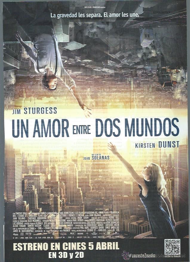 Kino: GU&Iacute;A PUBLICITARIA DE LA PEL&Iacute;CULA UN AMOR ENTRE DOS MUNDOS, ORIGINAL, 20 POR 30CM