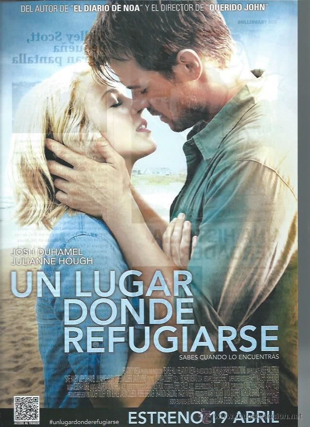 Kino: GU&Iacute;A PUBLICITARIA DE LA PEL&Iacute;CULA UN LUGAR DONDE REFUGIARSE, ORIGINAL, 20 POR 30CM