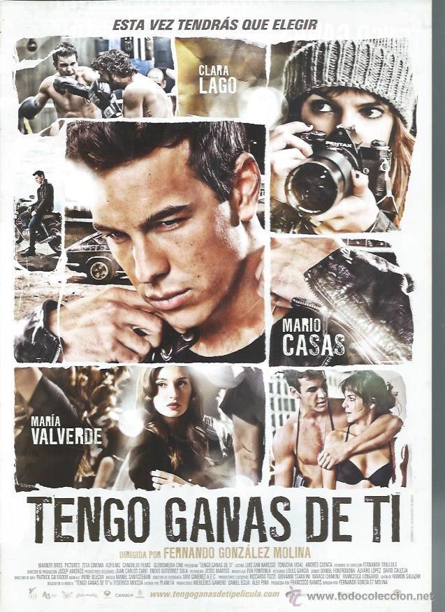 Cin&eacute;ma: GU&Iacute;A PUBLICITARIA DE LA PEL&Iacute;CULA TENGO GANAS DE T&Iacute;, ORIGINAL, 30 POR 20CM