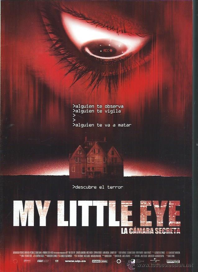 Kino: GU&Iacute;A PUBLICITARIA DE LA PEL&Iacute;CULA MY LITTLR EYE, ORIGINAL, 30 POR 20CM