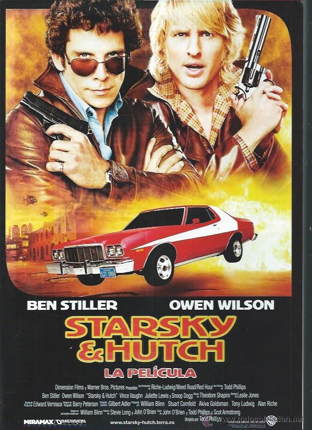 Kino: GU&Iacute;A PUBLICITARIA DE LA PEL&Iacute;CULA STARSKY HUTCH, ORIGINAL, 30 POR 20CM