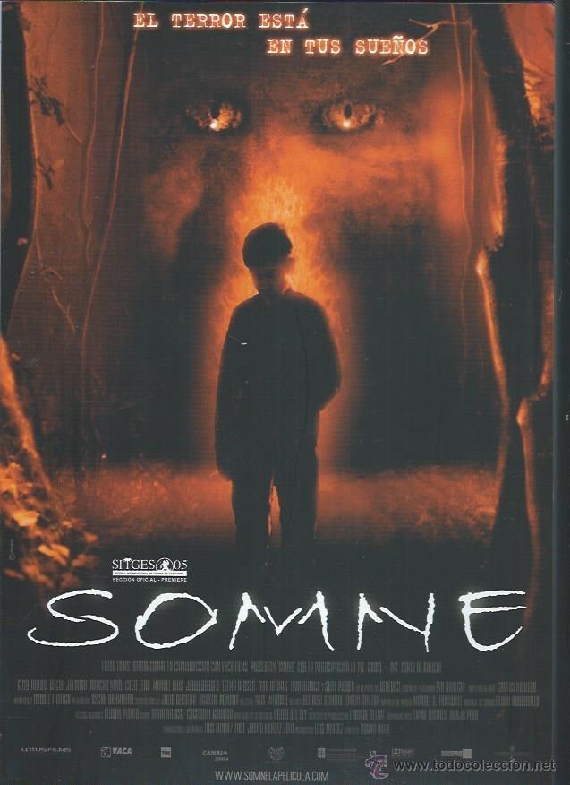 Kino: GU&Iacute;A PUBLICITARIA DE LA PEL&Iacute;CULA SOMNE, ORIGINAL, 30 POR 20CM