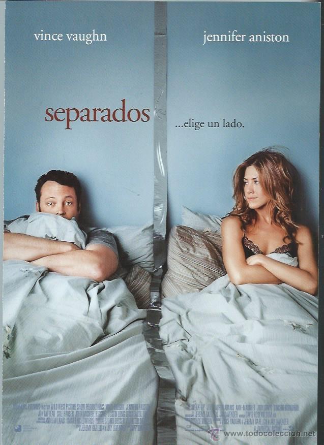 Kino: GU&Iacute;A PUBLICITARIA DE LA PEL&Iacute;CULA SEPARADOS...ELIGE UN LADO, ORIGINAL, 30 POR 20CM