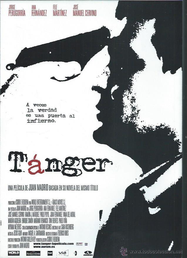 Kino: GU&Iacute;A PUBLICITARIA DE LA PEL&Iacute;CULA T&Aacute;NGER, JUAN MADRID, ORIGINAL, 30 POR 20CM