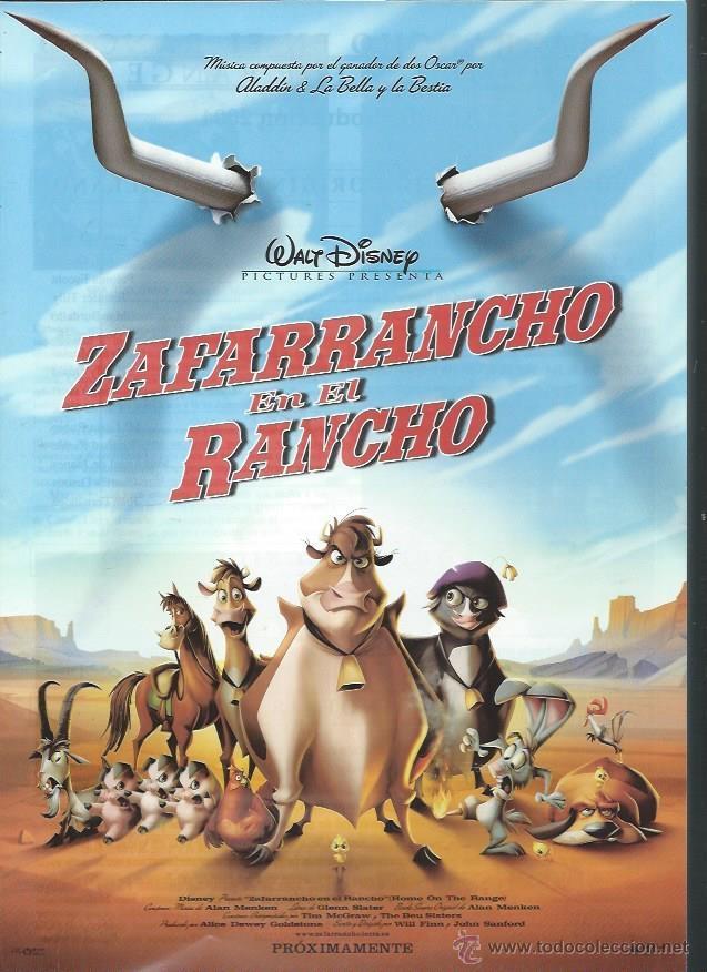 Cin&eacute;ma: GU&Iacute;A PUBLICITARIA DE LA PEL&Iacute;CULA ZAFARRANCHO EN EL RANCHO, ORIGINAL, 30 POR 20CM