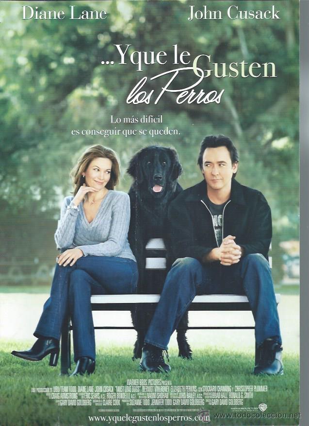 Cinema: GU&Iacute;A PUBLICITARIA DE LA PEL&Iacute;CULA Y QUE LE GUSTENLOS PERROS, ORIGINAL, 20 POR 30CM
