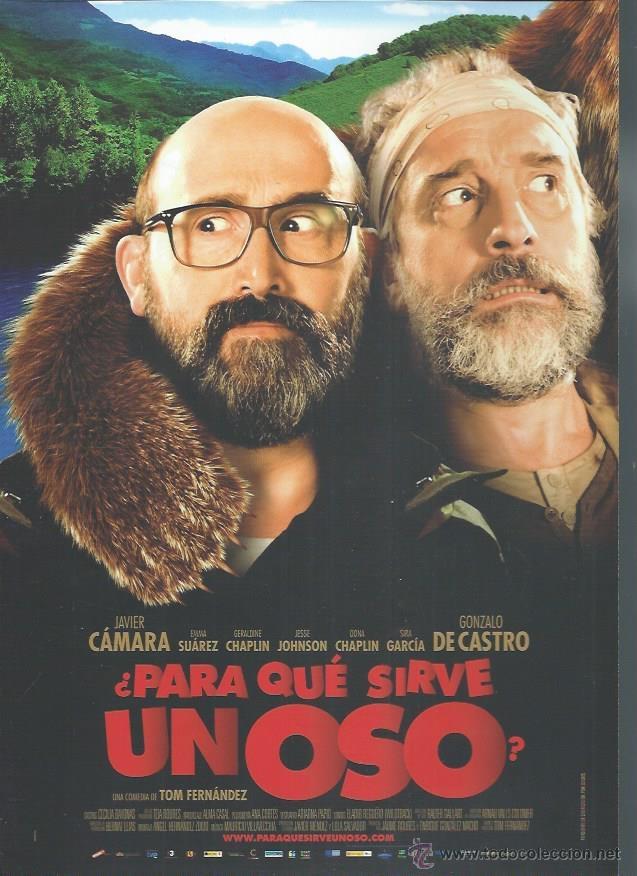 Cinema: GU&Iacute;A PUBLICITARIA DE LA PEL&Iacute;CULA PARA QU&Eacute; SIRVE UN OSO, ORIGINAL, 20 POR 30CM