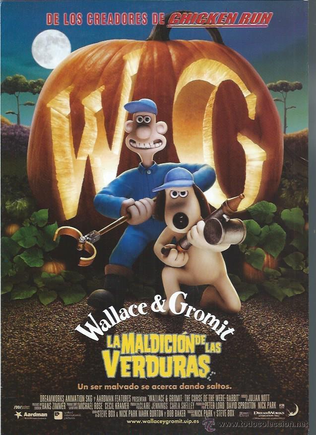 Kino: GU&Iacute;A PUBLICITARIA DE LA PEL&Iacute;CULA LA MALDICI&Oacute;N DE LAS VERDURAS, ORIGINAL, 20 POR 30CM