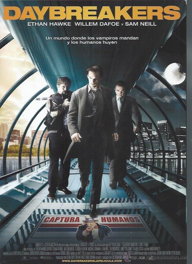 Kino: GU&Iacute;A PUBLICITARIA DE LA PEL&Iacute;CULA DAYBREAKERS, ORIGINAL, 20 POR 30CM