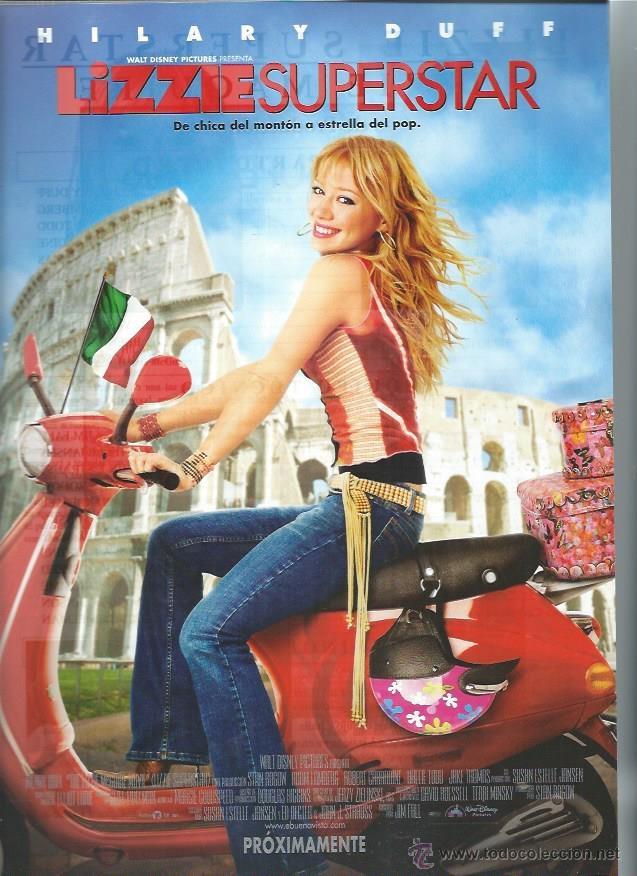 Cin&eacute;ma: GU&Iacute;A PUBLICITARIA DE LA PEL&Iacute;CULA LIZZIE SUPERSTAR, ORIGINAL, 20 POR 30CM