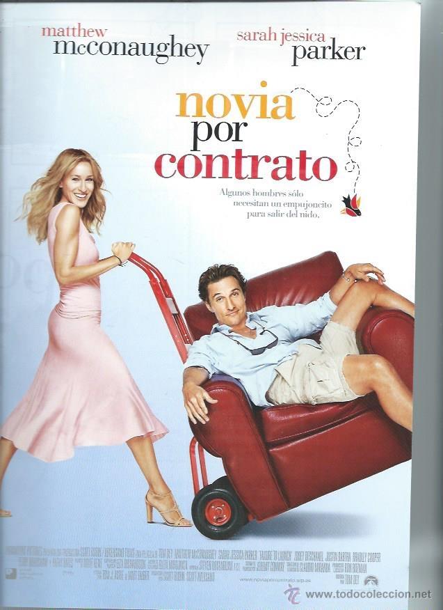 Cin&eacute;ma: GU&Iacute;A PUBLICITARIA DE LA PEL&Iacute;CULA NOVIA POR CONTRATO, ORIGINAL, 20 POR 30CM