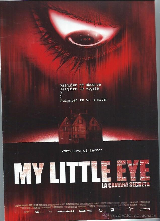 Cin&eacute;ma: GU&Iacute;A PUBLICITARIA DE LA PEL&Iacute;CULA MY LITTLE EYE, ORIGINAL, 20 POR 30CM