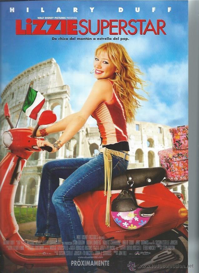 Cin&eacute;ma: GU&Iacute;A PUBLICITARIA DE LA PEL&Iacute;CULA LIZZIE SUPERSTAR, ORIGINAL, 20 POR 30CM