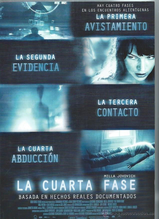 Cin&eacute;ma: GU&Iacute;A PUBLICITARIA DE LA PEL&Iacute;CULA LA CUARTA FASE, ORIGINAL, 20 POR 30CM