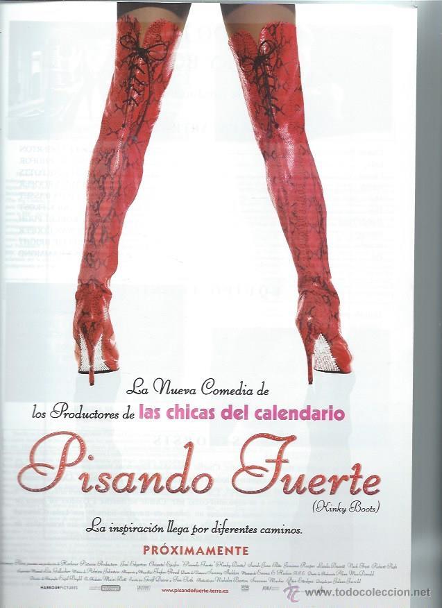 Cinema: GU&Iacute;A PUBLICITARIA DE LA PEL&Iacute;CULA PISANDO FUERTE, ORIGINAL, 20 POR 30CM