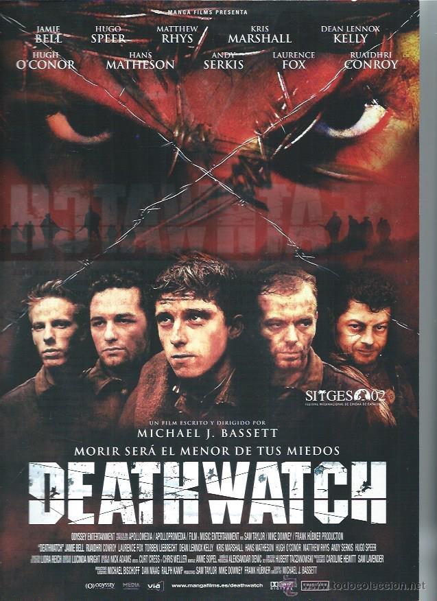 Cin&eacute;ma: GU&Iacute;A PUBLICITARIA DE LA PEL&Iacute;CULA DEATHWATCH, ORIGINAL, 20 POR 30CM